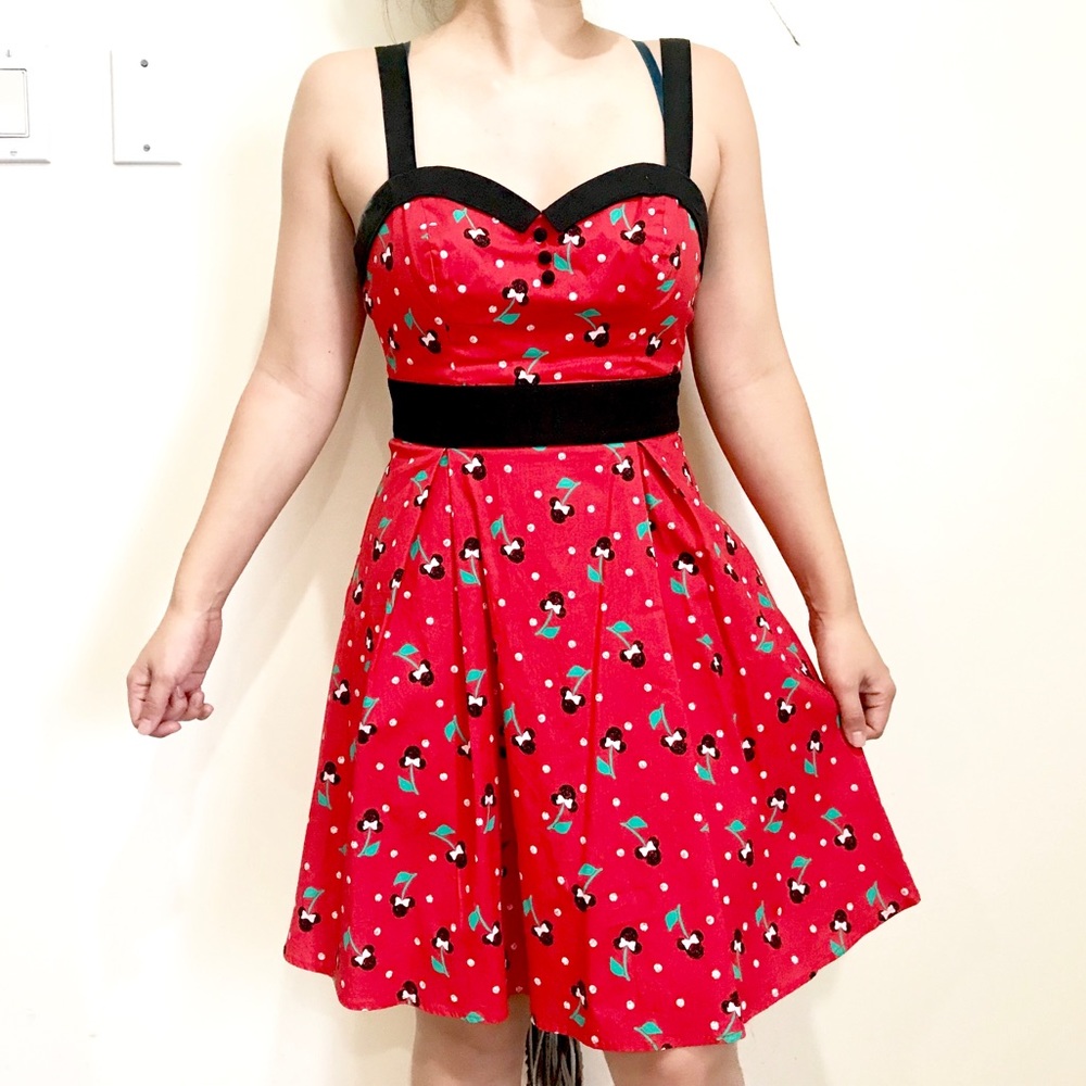 Disney Mini Mouse Cherry Pin Up Dress